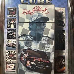 Dale Earnhardt Racing Photo Cube Puzzle - Black & White with Red Logo